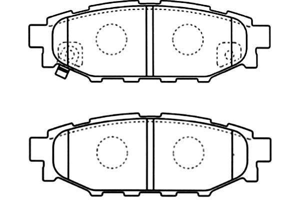 KAVO PARTS Комплект тормозных колодок, дисковый тормоз BP-8021